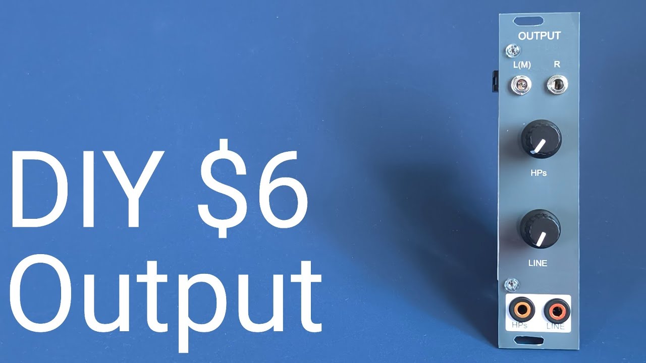 [$6] DIY eurorack modular synth Output for headphones & LINE out / NE5532 based