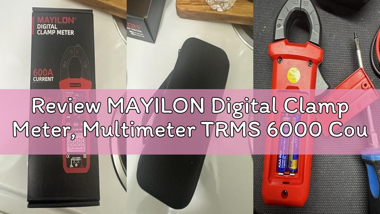 Review MAYILON Digital Clamp Meter, Multimeter TRMS 6000 Counts Amp Volt Meter Auto-ranging Measures