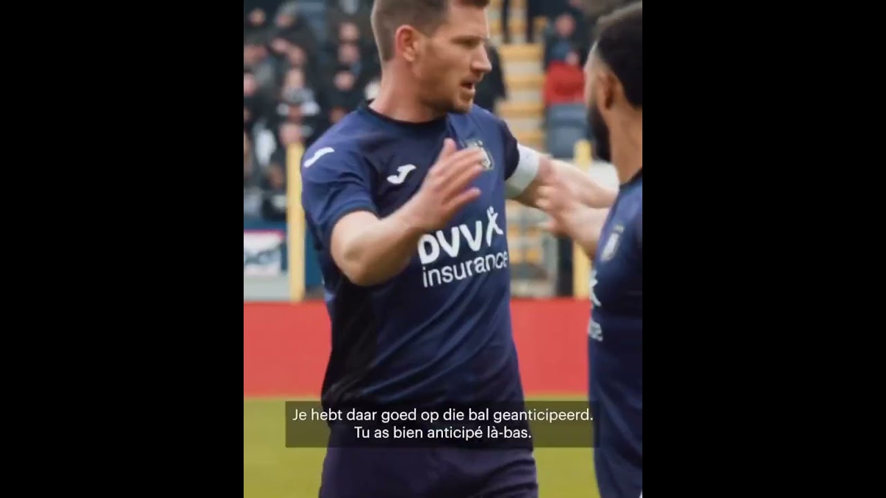 Anderlecht captain Vertonghen spoke three Languages to team mates on the pitch!!