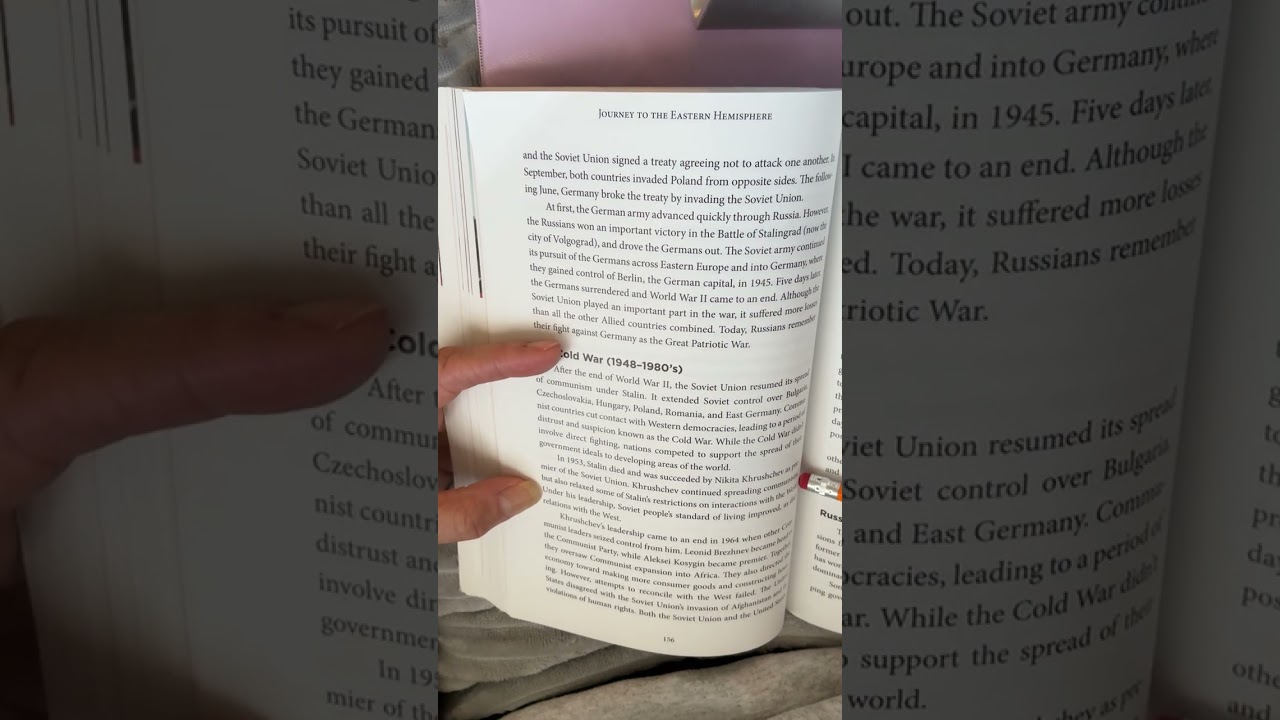 Russia – World War I through Russia today page 154 through 159 ￼