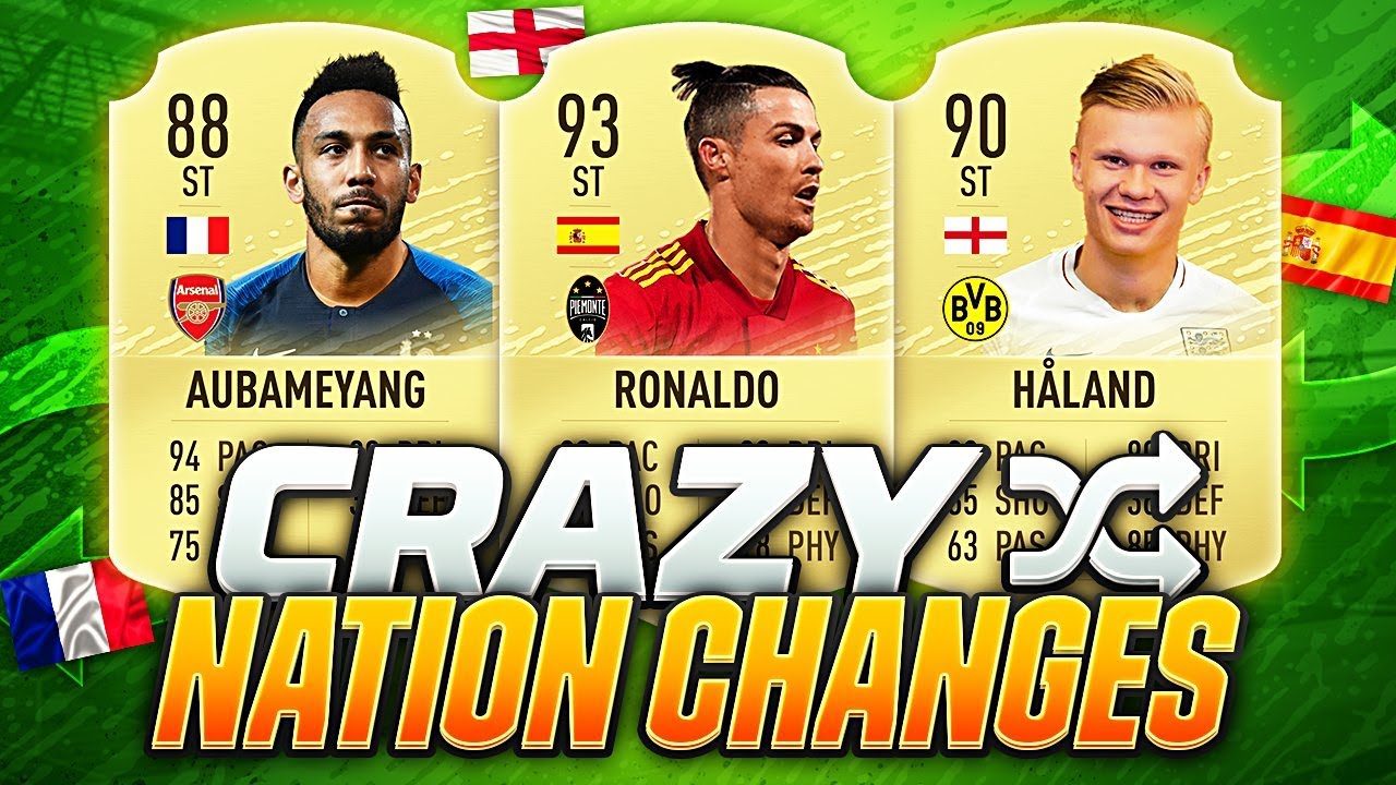 FIFA 21 | BIGGEST AND CRAZIEST NATION CHANGES EVER! | w AUBAMEYANG RONALDO & HALAND TO ENGLAND😱🔥