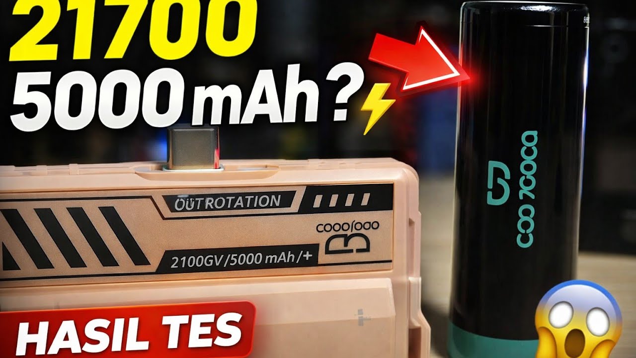 Tes Baterai 21700 5000mAh GOOJODOQ — Kuat Beneran atau Hanya Klaim?