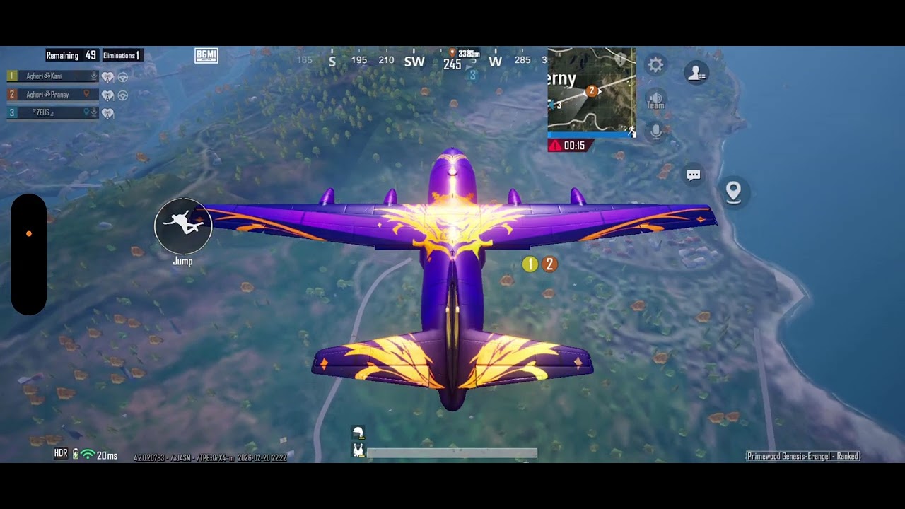BGMI Full Intense Match Chicken Dinner 20/02/2026