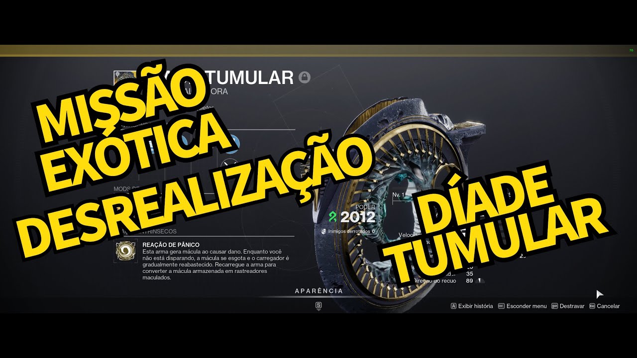 Destiny 2 - MISSÃO EXÓTICA DESREALIZAÇÃO COMPLETA