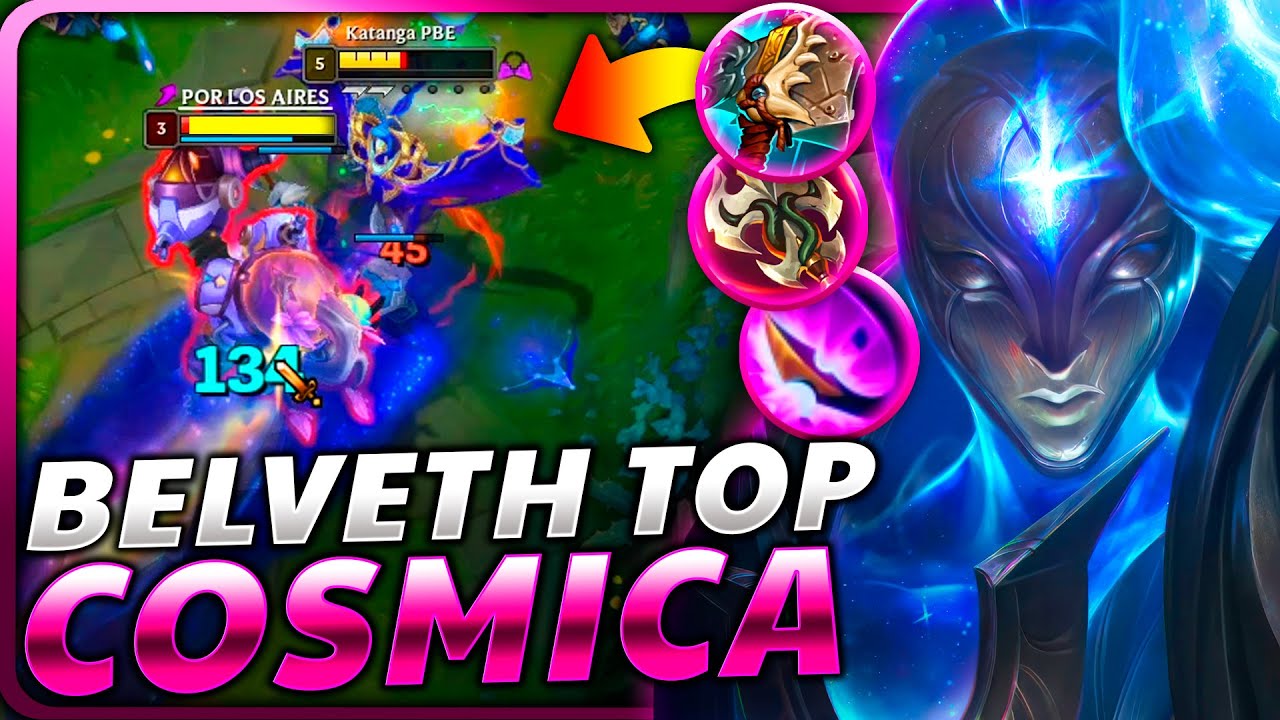 😱¡USO la *NUEVA BEL'VETH SKIN COSMICA* en TOP con LA ESTRATEGIA MÁS HORRIBLE! (NO TIENE COUNTER)