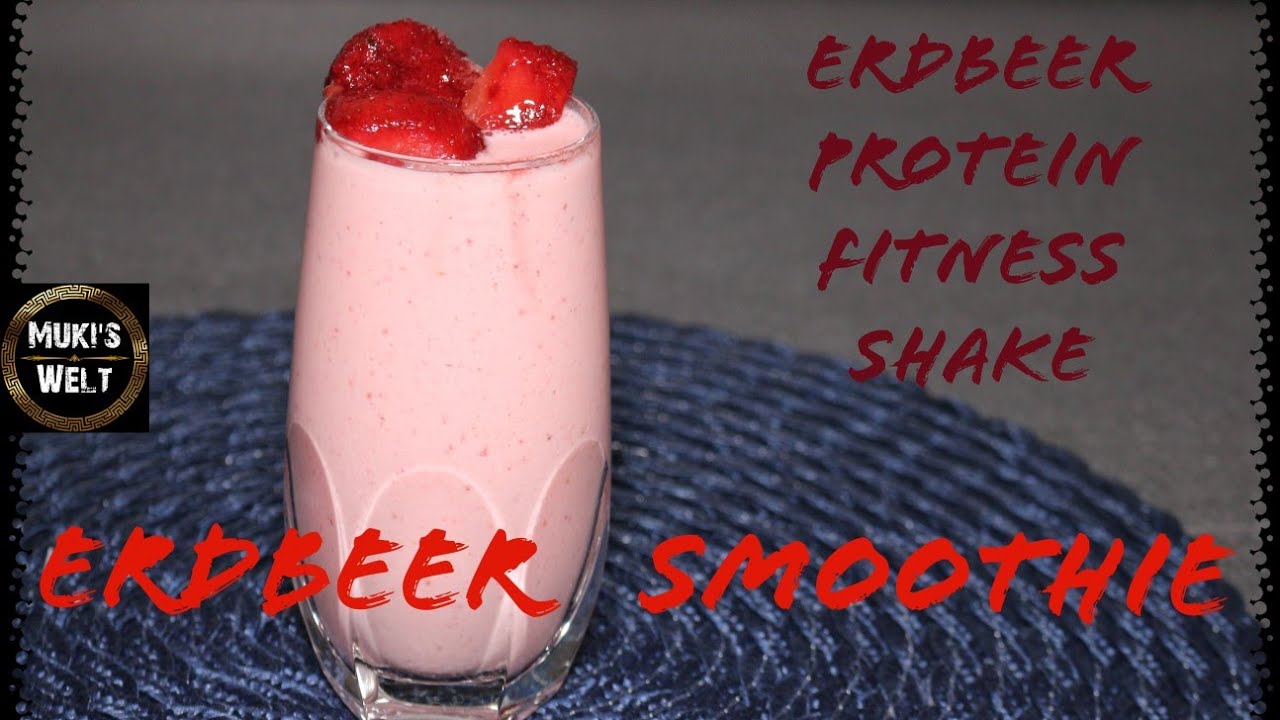 🍓Erdbeer Smoothie🍓Erdbeer Shake/Protein Shake/Fitness Shake/Smoothie für Zischendurch/Fitness Drink🥤
