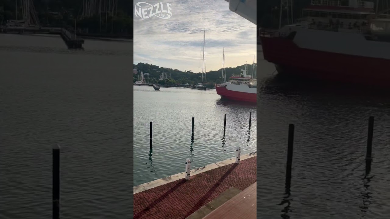 Serene Skies and Sunset Bliss: Yacht Club Views in Grenada 🌅⛵️☀️