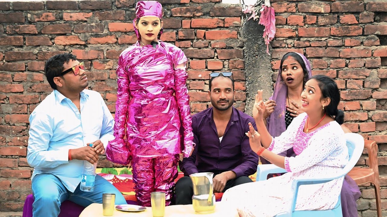 देखिए देहात गांव में लड़की देखने रोबोट पहुंचा #pagli pagali ke new comedy video