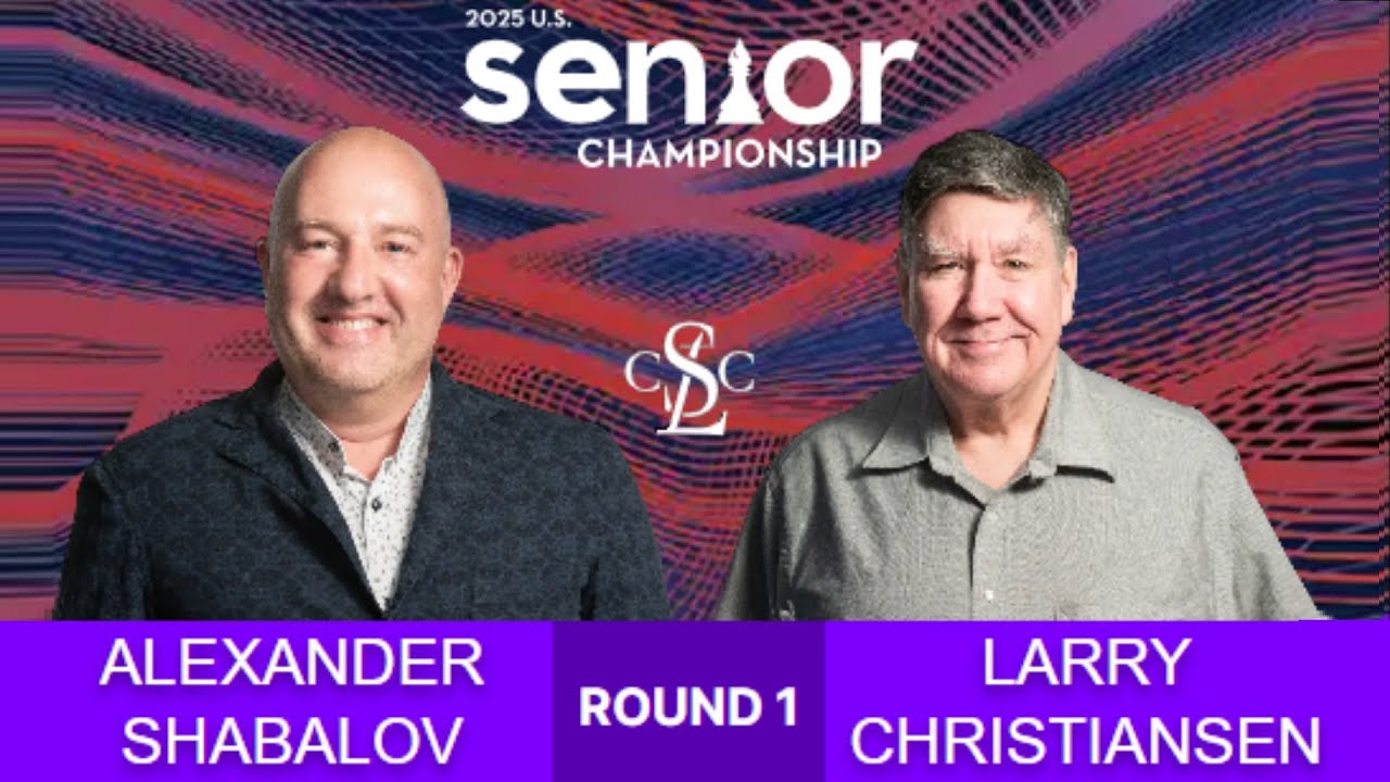 2025 U.S. Senior Chess Championship Highlights | GM Larry C Masterful Sicilian Kan