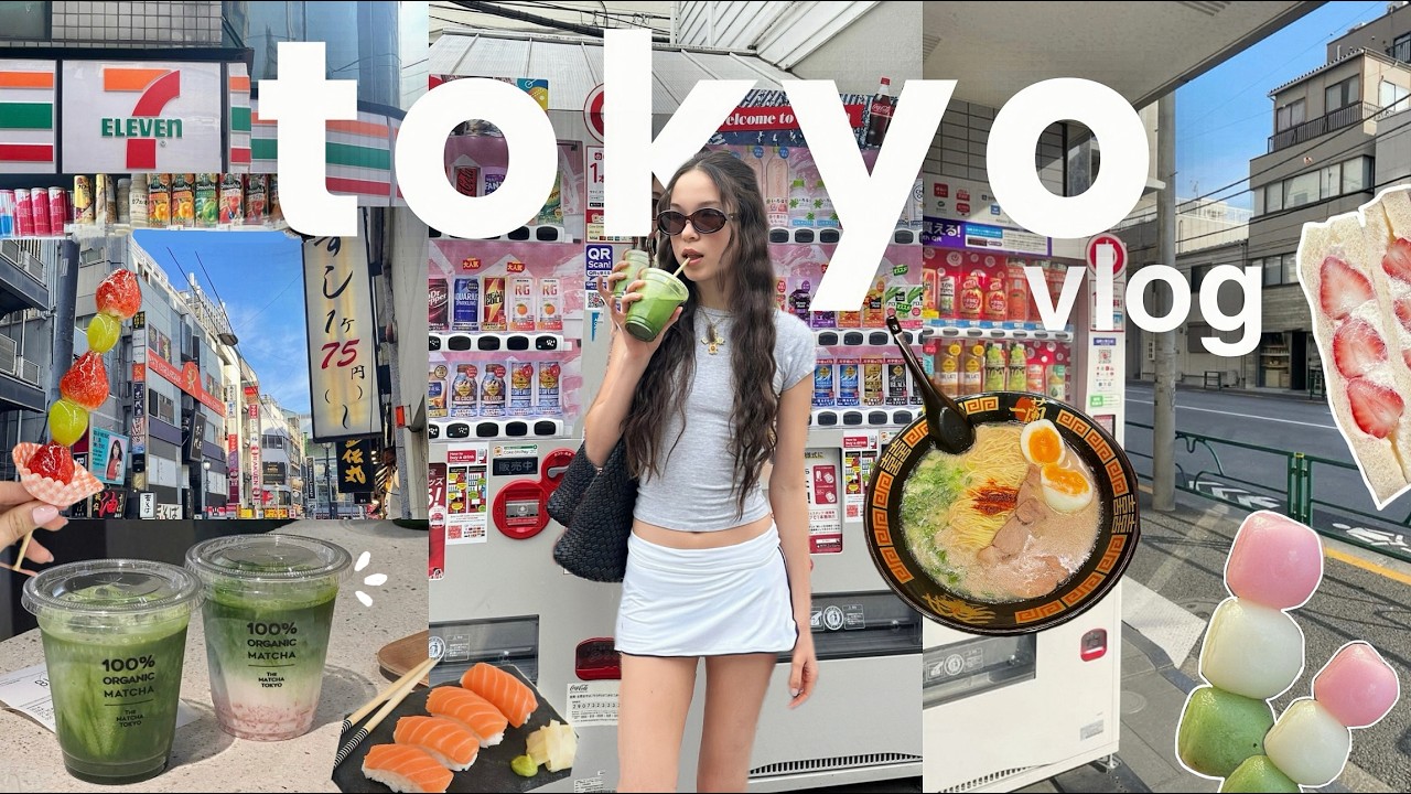 Видеоблог из Токио 🍡🍵: путешествие по Японии, матча, винтажный шопинг, вкусная еда и многое другое!!