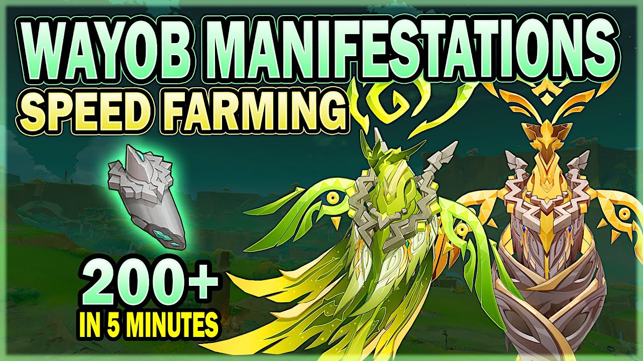 Wayob Manifestation Farming Route - Best Locations to Farm Wayob Drops | Genshin Impact