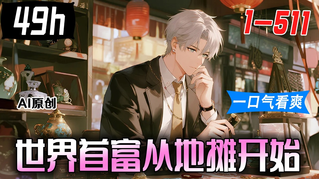 💥一口气看到爽《世界首富从地摊开始》1-511：石磊曾是只知玩樂的紈絝，卻在經歷家中大變後意外得到機緣傳承，脫胎換骨，靠地攤撿漏拯救家庭，從無名小卒，一步步成為世界首富。 #漫画解说 #小新漫剪