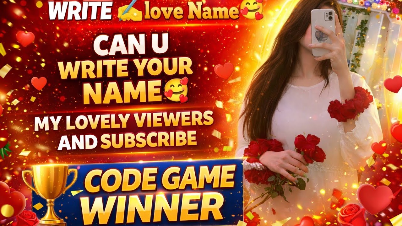 can u write ✍️ your name 🥰 And your love name 😁✍️ in my Live chat 🫶 my lovely viewers and subscriber