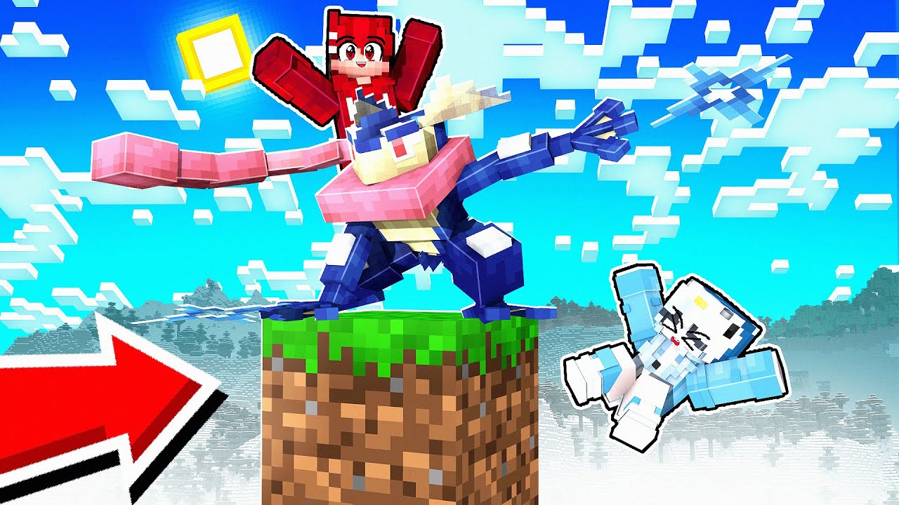O LENDÁRIO GRENINJA EM APENAS UM BLOCO POKEMON