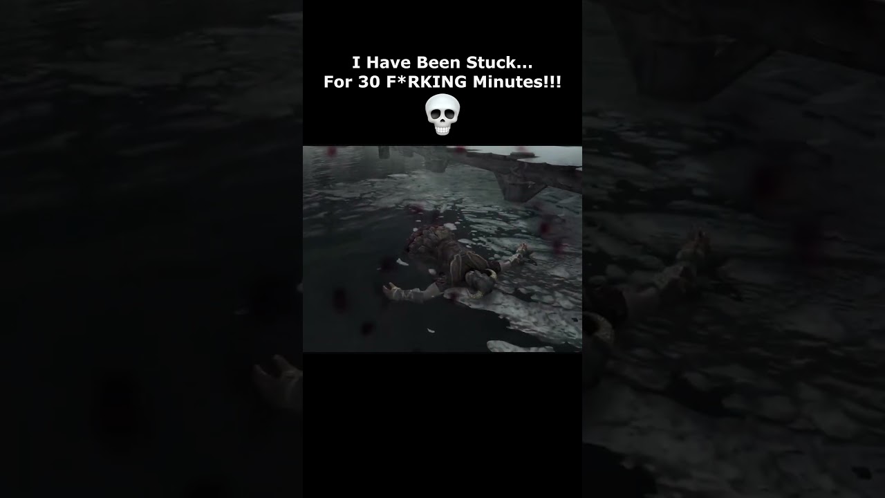 I Have Been Stuck...For 30 F*RKING Minutes!!!  💀 #skyrim #elderscrolls #shorts #switch #switch2