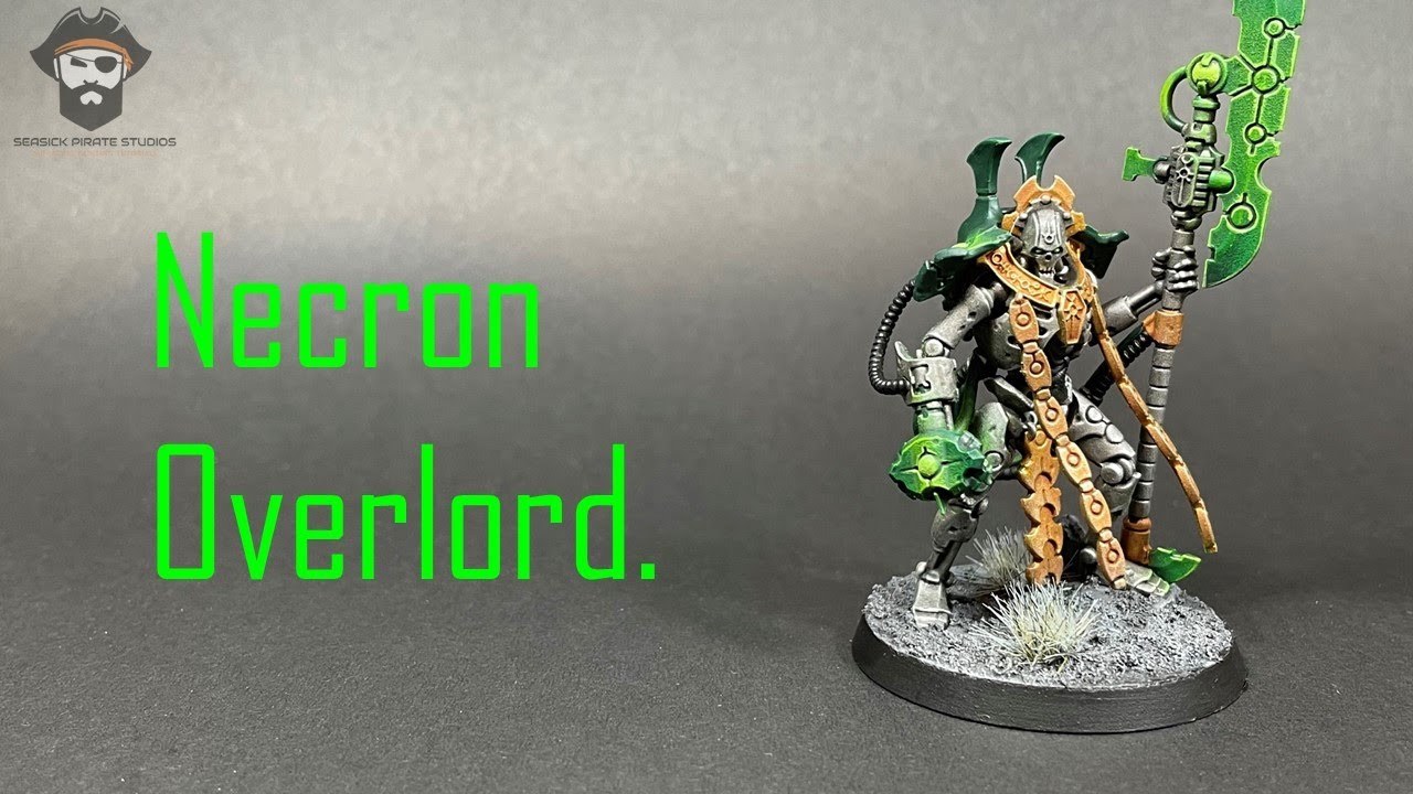 How to paint: Necron Overlord- Sautekh dynasty