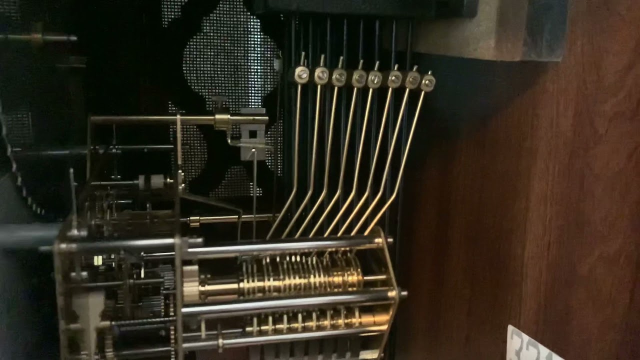Grandfather clock chiming