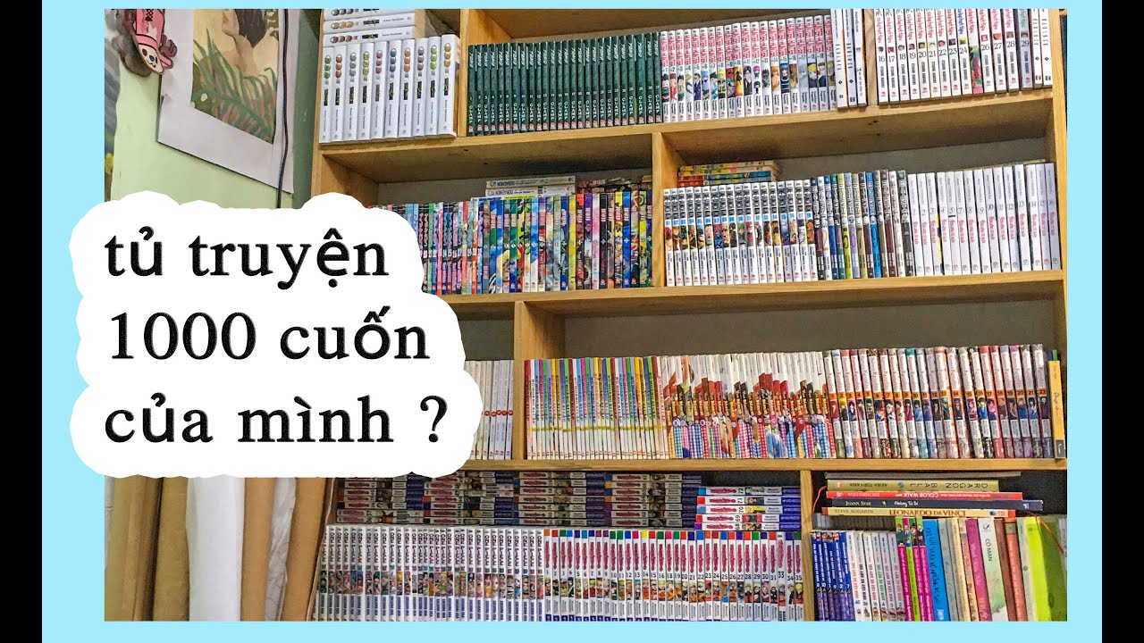 Sắp xếp tủ truyện 1000 cuốn? 1000 comic book collection/  Bookshelf tour