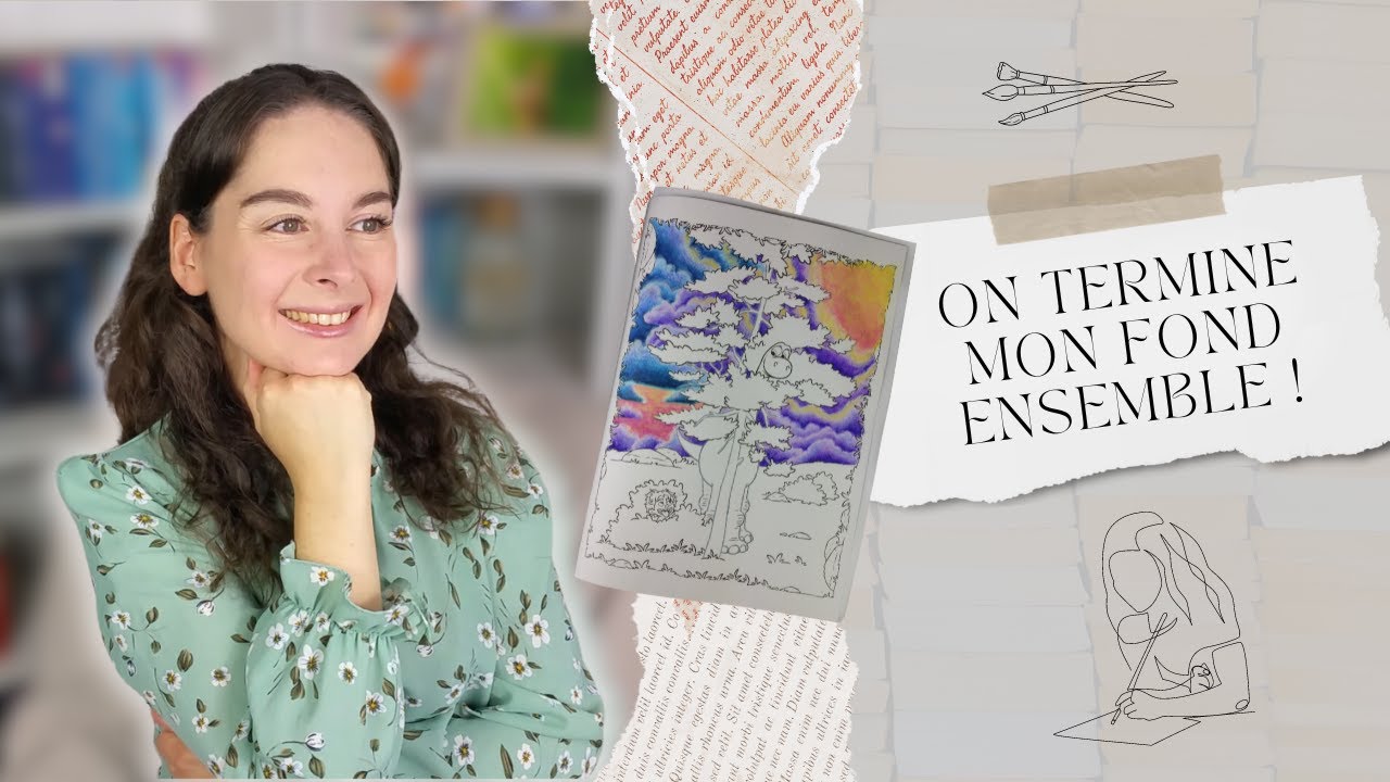 [Color and Chat] Je teste un nouveau fond ! On discute coloriage, lecture, musique, cinéma...