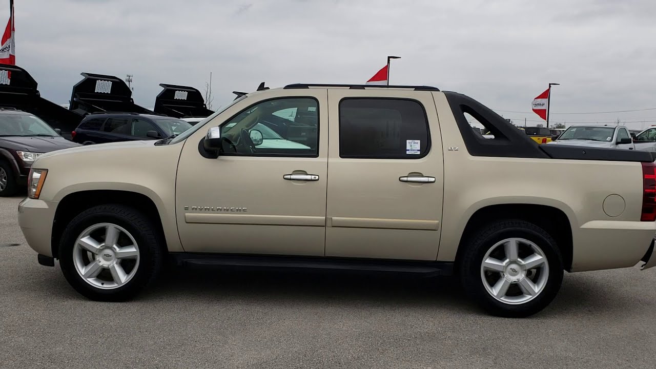 2007 USED CHEVROLET AVALANCHE LTZ CREW SHORT 2WD GOLD MIST WALKAROUND SOLD! 9390A