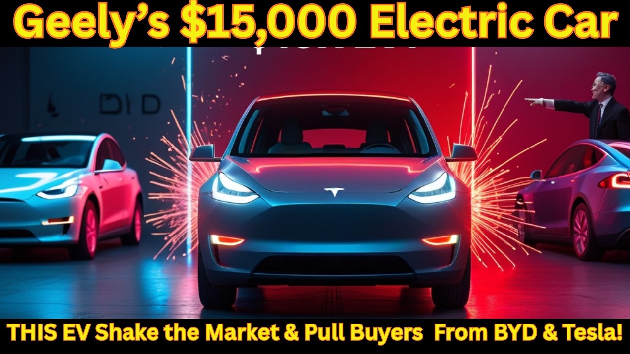 Генеральный директор Geely представил электромобиль стоимостью 15 000 долларов, который может сос...