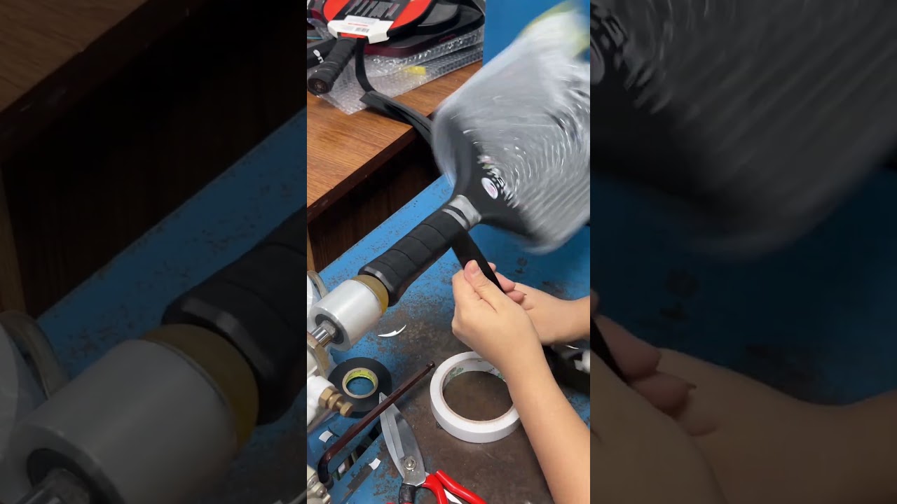 Better Grip, Better Control | Paddle Handle Wrapping Process #pickleball #customization #automobile