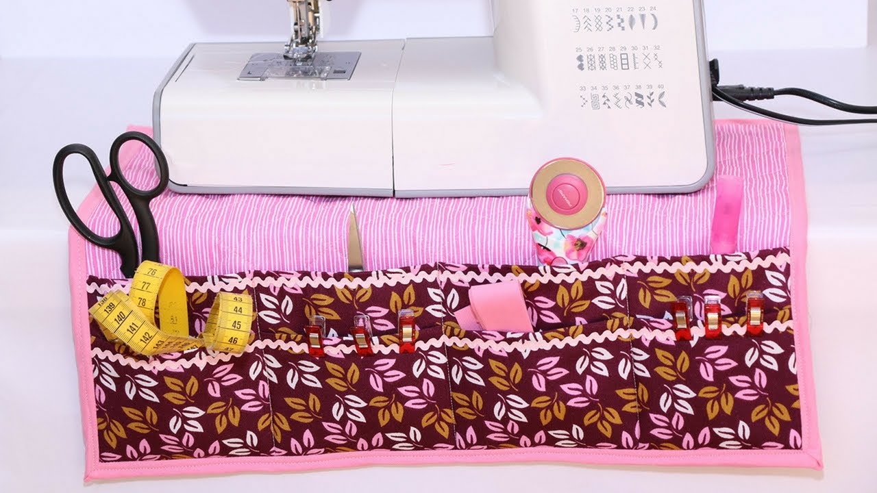 ORGANIZADOR DE MAQUINA DE COSER | DIY con patrones.