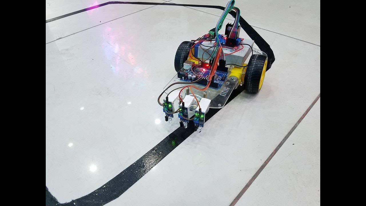 Line Follower Robot using Arduino UNO, IR sensor and L298 motor driver