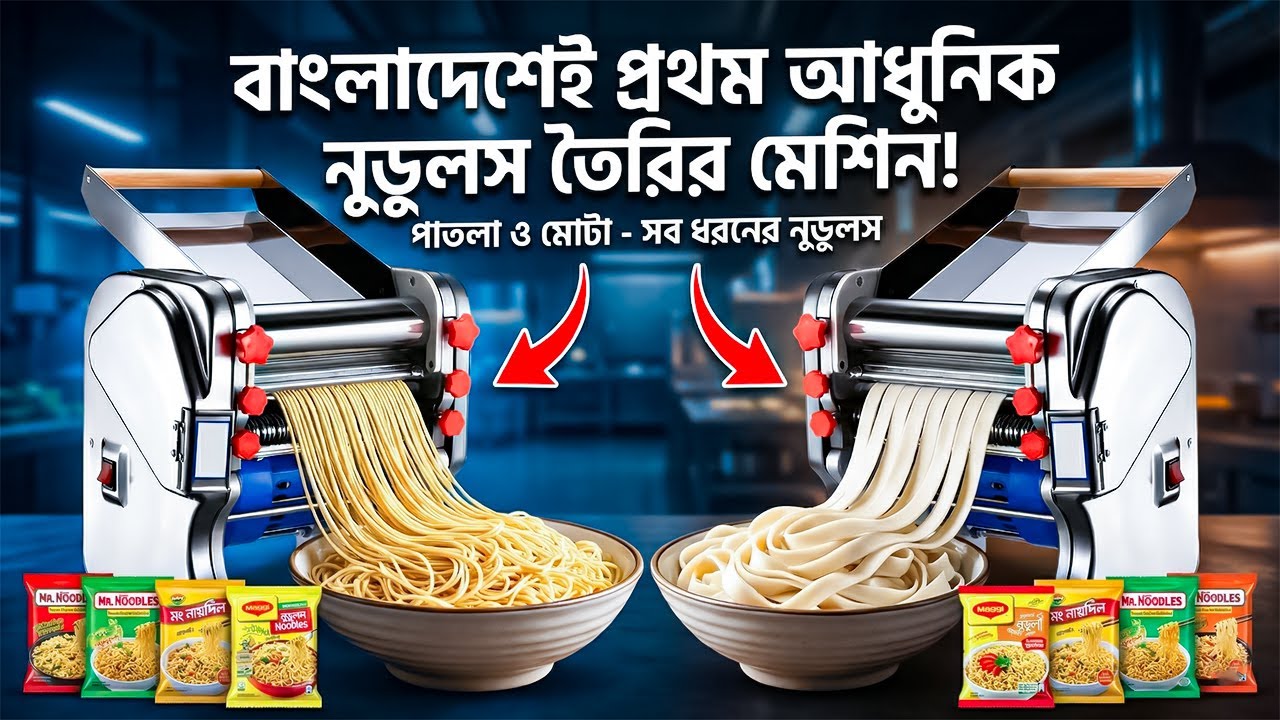 বাংলাদেশেই প্রথম আধুনিক নুডুলস তৈরির মেশিন!