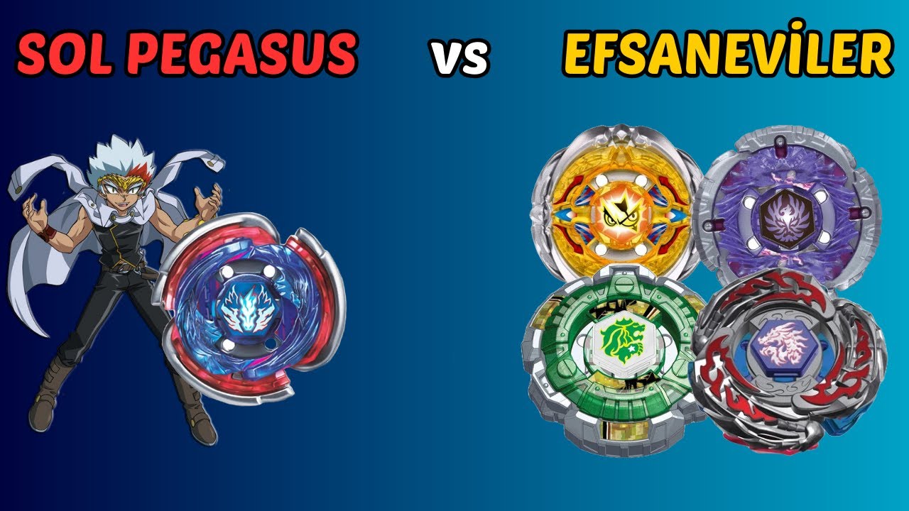 SOLA DÖNEN PEGASUS vs EFSANEVİ BEYBLADELER | SAHADA YENİ KIRIKLAR!!!