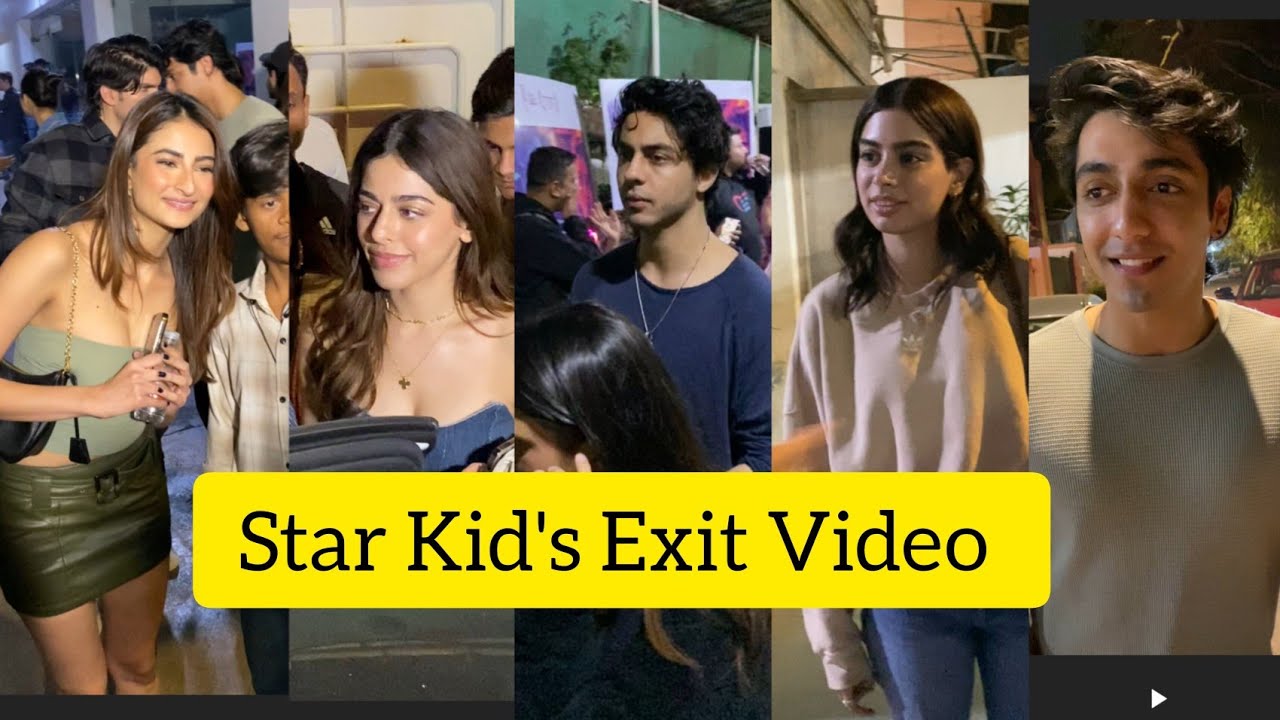 EXIT VIDEO From Sunny Super Sound - Aryan Khan,Alaya F, Khushi Kapoor,Ahan Pandey, Palak Tiwari