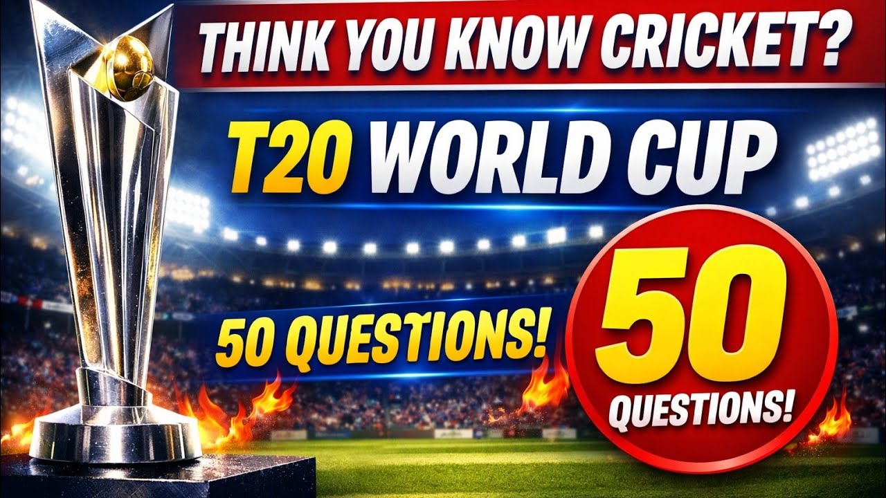 T20 World Cup 2026 Quiz 🏏🔥 50 Questions Only Real Fans Can Answer!