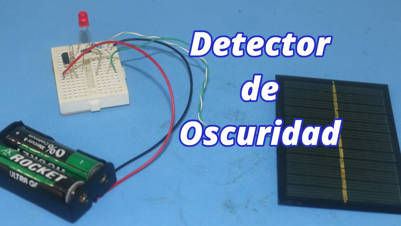 Detector de Oscuridad con Panel Solar
