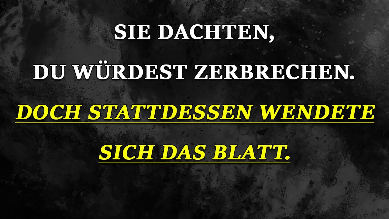 Der Glaube an deine Schwäche wurde ihnen zum Verhängnis Das Leben rächte sich an den Narzissten