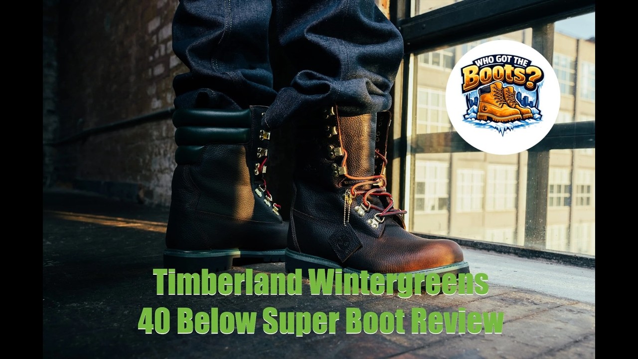 Timberland 40 Below Premium Leather Waterproof Wintergreens Super Boot DTLR Exclusive Beef Broccoli