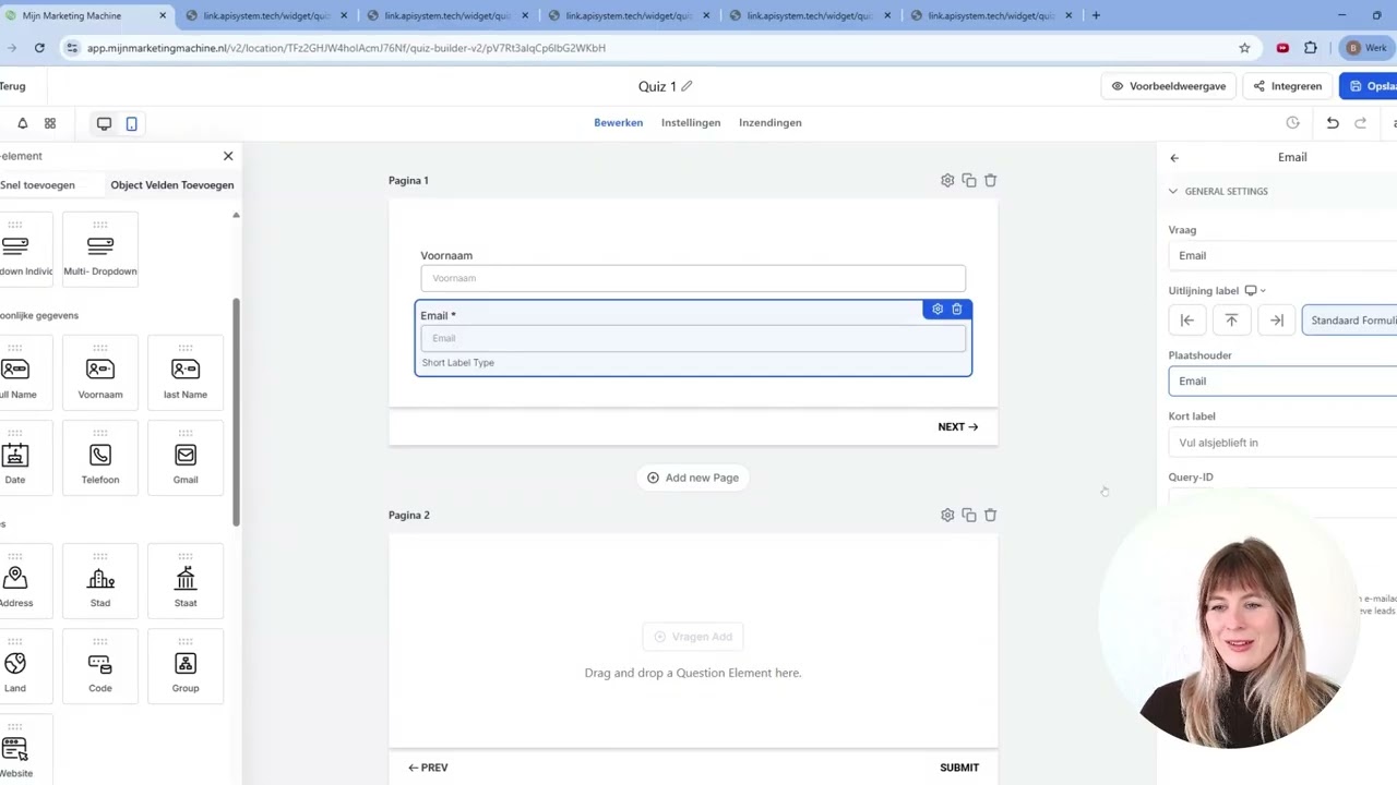 Hoe werkt de quiz builder | Een quiz maken in MijnMarketingMachine
