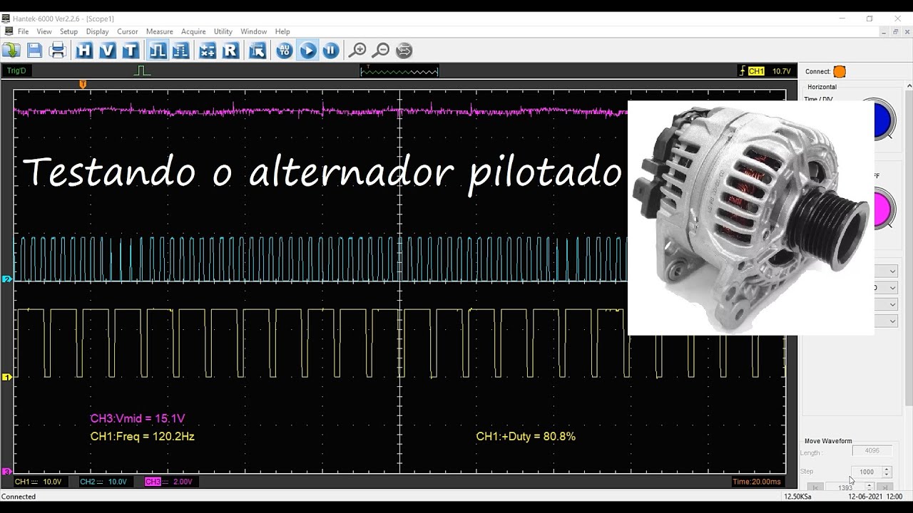 Teste do Alternador Pilotado GM