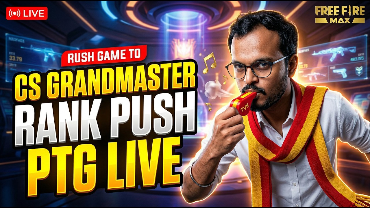 🔴DAY-1039🔴தமிழ் FF LIVE🔴ROAD TO 30K FAMLY🔴CLASH SQUAD GRANDMASTER RANK PUSH🔴#ptglive #ff #fflive