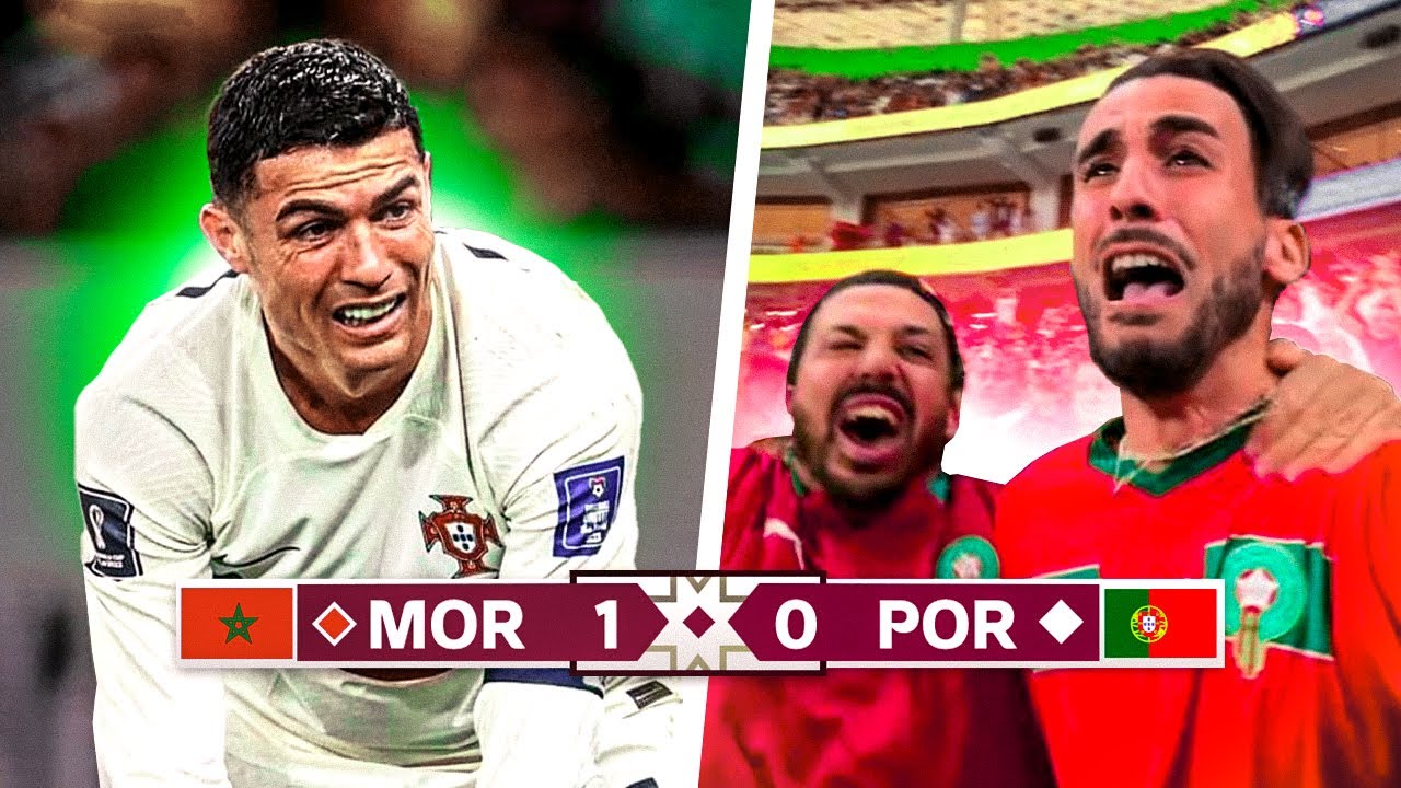 🇲🇦 RONALDO FUORI dal MONDIALE! REACTION dallo STADIO di MAROCCO 1-0 PORTOGALLO in QATAR!
