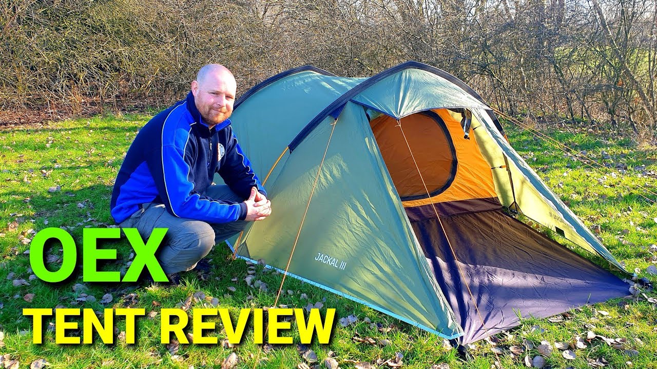 oex jackal lll - reviewing a 3 man camping tent.