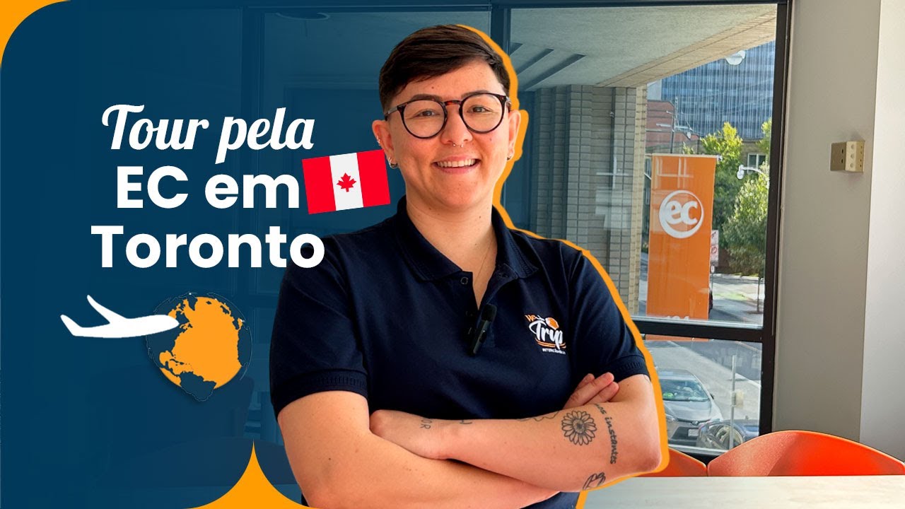 Tour pela escola EC em Toronto + entrevista emocionante | Intercâmbio no Canadá