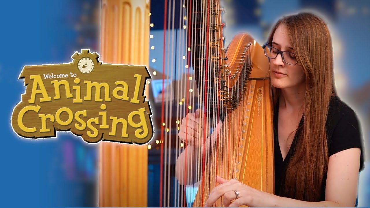 Animal Crossing Music for Sleep 🎶 20 Minutes Relaxing Harp Music