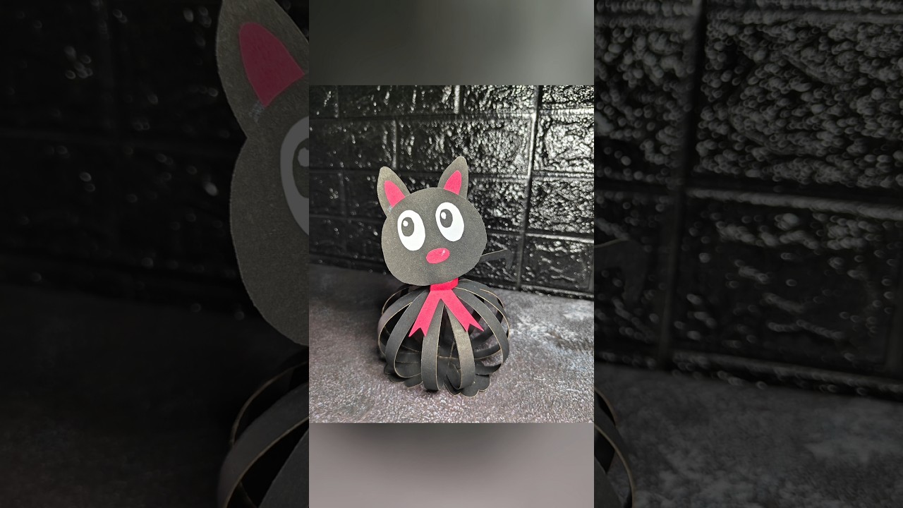 Paper puppet cat 😺 easy paper craft, art and craft with paper