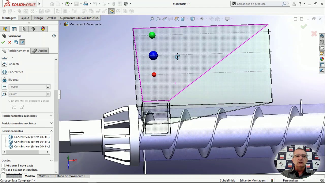 Análise de um Transportador Helicoidal com SOLIDWORKS Motion - 4i Engenharia