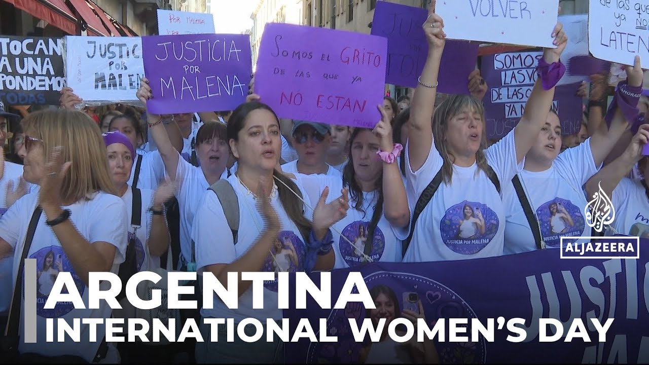 Women’s Day: Thousands march in Argentina against Milei’s policies