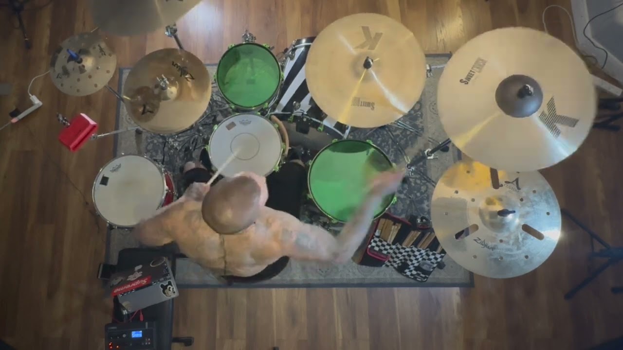 200BPM Freestyle Warm Up #drums #freestyle #drummer #studio 