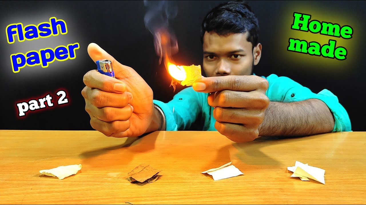 Home made magic flash paper || Flash paper kaise banaye