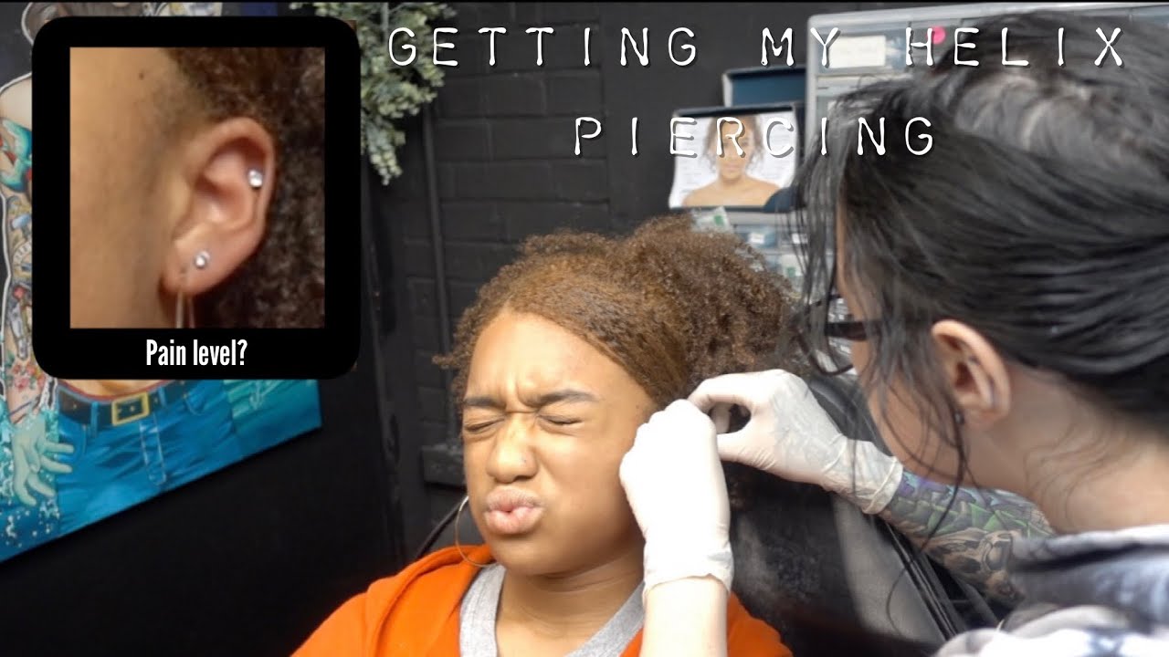 GETTING MY HELIX PIERCING | Cartilage Piercing | Low pain tolerance | Pain level?