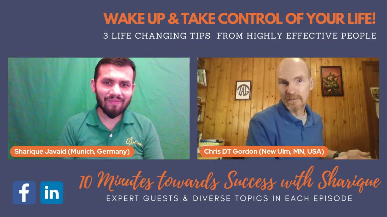 An American speaker & author Chris Jordan shares 3 success tips