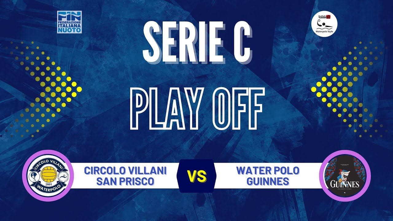 SERIE C M: CIRCOLO VILLANI SAN PRISCO – WATER POLO GUINNES
